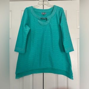 Turquoise Women’s top Size M